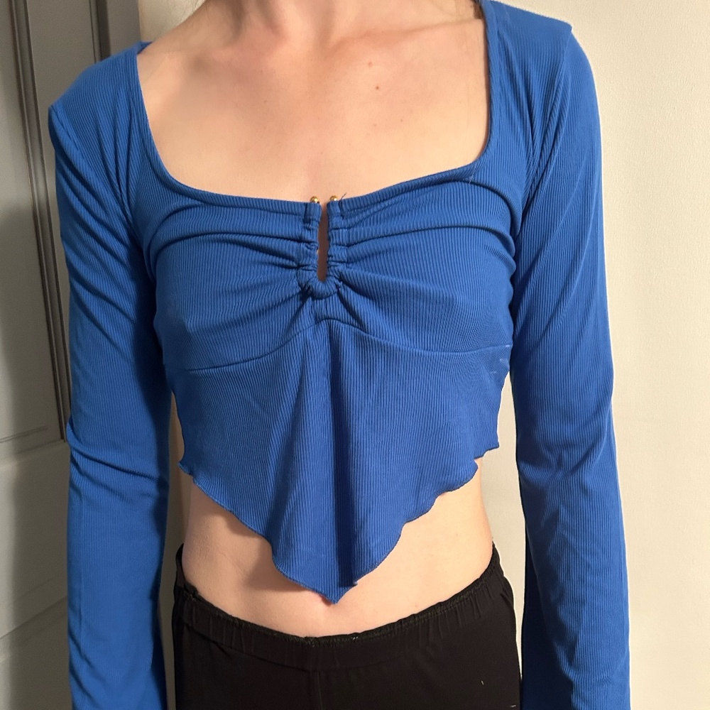 ANANOVA Blue Top, Size Medium